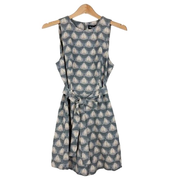 NWT En Saison Shelly Romper in Blue Natural - Picture 5 of 9